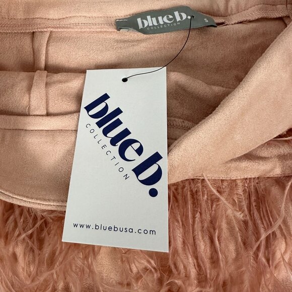 Blue B. Womens Collection Pink Fringed Mini Skirt Size S - Picture 3 of 6